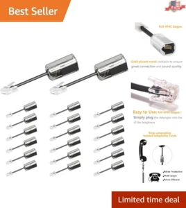 Anti-Tangle Phone Cord Detangler - 360 Degree Rotating Cable Untangler, 20 Pack - Picture 1 of 8