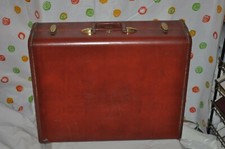 VINTAGE SAMSONITE SHWAYDER bros. 19" x 24" x 7"  brown hard  SUITCASE #4937 USA