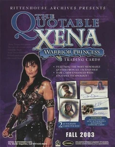 XENA ,THE QUOTABLE XENA WARRIOR PRINCESS TRADING CARD DEALER SELL SHEET - Picture 1 of 2