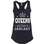 ?? Queens are Born in January Women's Tank top Best gift for Her Silver crown