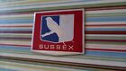 Vintage 1970's Self Adhesive Sussex Badge/Sticker poss for Badge Bar Badge?