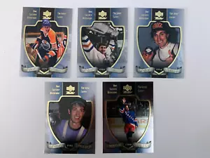 SET COMPLETO 1999-00 McDonald's Upper Deck La Grande Carriera WAYNE GRETZKY #1-5 - Foto 1 di 2