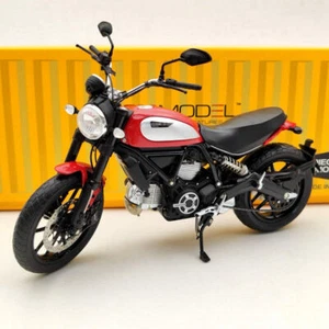 TSM 1:12 Ducati Scrambler Icon 803CC 2015 Rosso TSMMC004 rojo motocicleta diecast - Imagen 1 de 12
