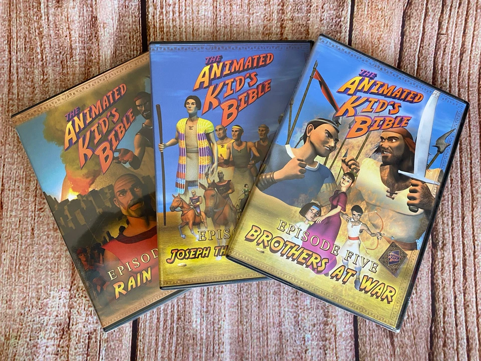 The Animate Kids Bible DVD ~ Episode 4, 5 & 6 ~ 3 Disc Set ~ New & Sealed - Image 1 of 4