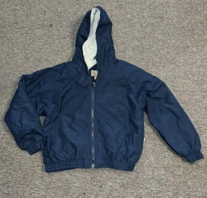 Charles River Apparel Portsmouth Jacket Lined Hooded Navy Blue Youth Medium - Picture 1 of 7