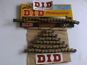 DID MOTORCYCLE CHAIN 520VX2 520 VX2 GOLD EXTENSION LINKS 4 6 8 10 12 14 16 18 20 - Picture 1 of 1