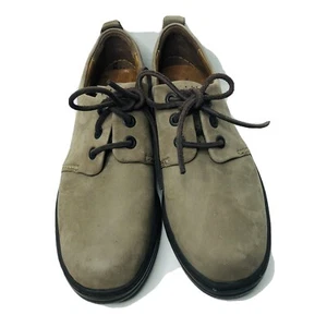 EUC Mephisto Rolyx Suede Leather Womens Gray Brownish Oxford Lace Up Shoes 6.5 - Picture 1 of 8