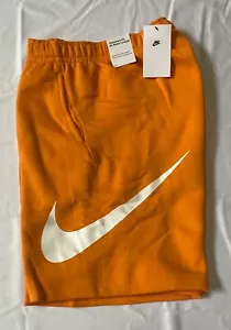 Nike Sportswear Club MENS FLEECE SHORTS BV2721-886 MEDIUM ORANGE - Picture 1 of 11