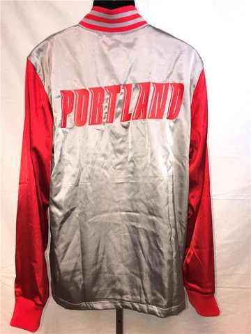 Portland Trailblazers Mens L-XL-2XL-3XL-4XL-5XL+2 On Court 2nd Half Jacket $100 Cover
