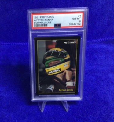 1991 PRO TRAC'S FORMULA ONE # 1 AYRTON SENNA  - PSA 8 - Image 1 of 4