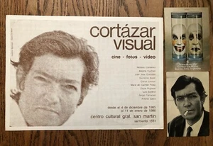 JULIO CORTAZAR Cortazar Visual Teatro San Martin Programme and postcard - Picture 1 of 6