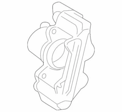 Genuine GM 2009-2010 Pontiac Vibe Rear Left Disc Brake Caliper Assembly 19204610 - Image 1 of 2