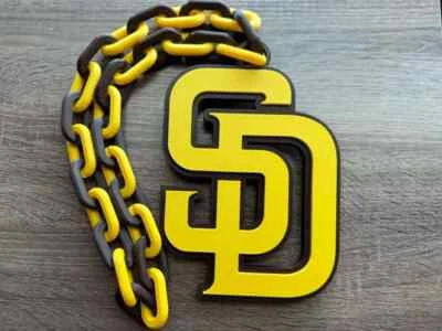 San Diego Padres Oversized Necklace – Bold MLB Fan Pendant for True Supporters - Image 1 of 2