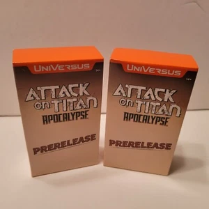 UniVersus: Attack on Titan - Apocalypse Prerelease Box x 2 - New and Sealed - Picture 1 of 4