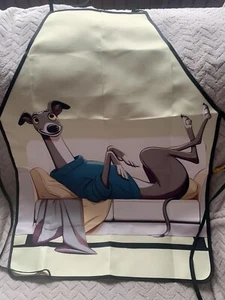 GREYHOUND MOTIf  APRON - Picture 1 of 4