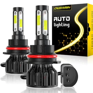 2x 9007/HB5 LED Headlight Bulbs Kit 6500K White High Low Beam Light Super Bright - Picture 1 of 11