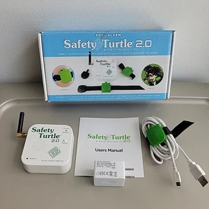 Safety Turtle 2.0 Child Immersion Pool Water Alarm Kit With Wristband, Key, Base - Picture 1 of 7