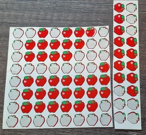 Small Red Apple Stickers Teachers - Picture 1 of 2