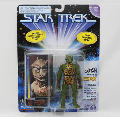 Figura de acción de colección 1997 Playmates Star Trek Gorn Captain 16041 nueva en tarjeta Foto 1 de 2
