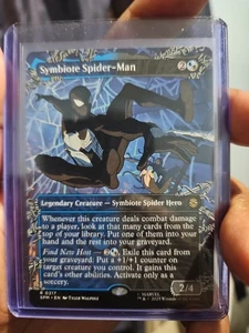 MTG magic SPIDERMAN spm BORDERLESS SYMBIOTE SPIDERMAN #217 RARE - Bild 1 von 1