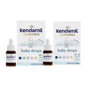 Menge mit 2 Kendamil Baby probiotischen Tropfen 0,25 flüssige Unzen, 0-3 Jahre, 30 Tage Portion 10/26 - Bild 1 von 9