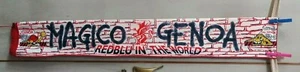SCIARPA CALCIO FOOTBALL VINTAGE ORIGINALE GENOA GENOVA ULTRAS REDBLU - Foto 1 di 6