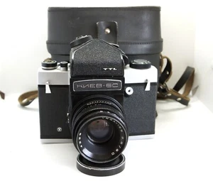 Nice Kiev-6C Medium Format 6x6 camera Soviet Pentacon Six Vega-12 2.8/90 lens - Picture 1 of 12