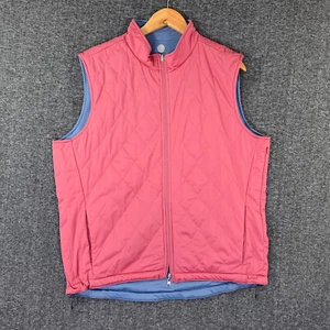 Peter Millar Reversible Vest Men Large Cloudglow Fairisle Golf Performance Quilt - Picture 1 of 11