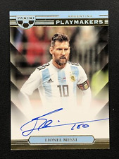 2021-22 Mosaic Road FIFA World Cup Lionel Messi Playmakers On-Card Auto SSP  B1Y