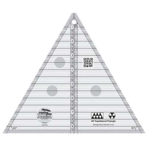 Creative Grids 60 Degree 8-Inch Triangle Quilt Ruler (CGRT60) - Picture 1 of 1