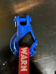 Custom Blue WARN Epic Winch Hook 12000lb  92090 - Picture 1 of 4