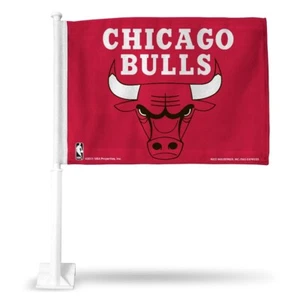 Chicago Bulls NBA Licensed 11X14 Window Mount 2-Sided Car Flag - Picture 1 of 6