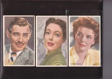 1948 1950 Kwatta Chocolates Film Stars Series C Lot of 34 LARGE Gable Hepburn 