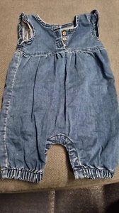 Blauer Baby Mädchen Einteiler Jumpsuit Größe 56 (Topomini Ernsting´s Family) - Bild 1 von 1