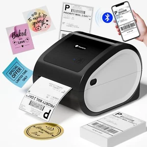 Phomemo D520 Thermal Label Printer Bluetooth 4x6 Address Shipping Label Printer - Picture 1 of 12