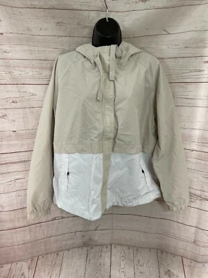 Alpine Design Women’s Windbreaker Jacket Hooded Beige / White Size XXL - Image 1 of 4