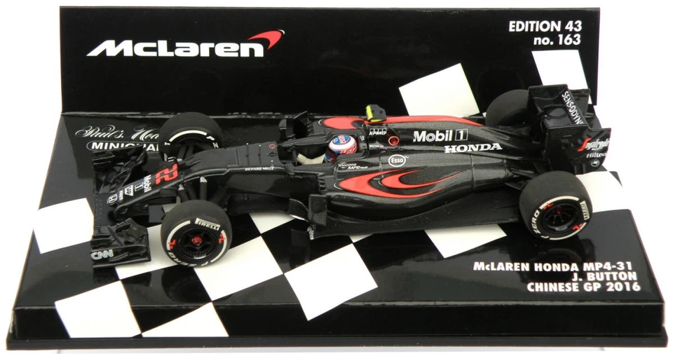 Minichamps McLaren Honda MP4-31 Chinese GP 2016 - Jenson Button 1/43 Scale - Image 1 of 1