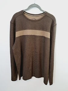 Tommy Bahama Men's Brown Tan Long Sleeve Shirt In Size Medium - Picture 1 of 4