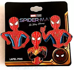Marvel Spider-Man No Way Home 3 Lapel Pin Set New MOC NOS 2021 - Picture 1 of 4