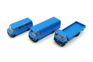 NOS! Herpa Modell-Set "Mercedes Benz" Nutzfahrzeuge blau ca. 1:87 Modellauto - Picture 1 of 2