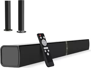 Soundbar für Smart TV, 80W Bluetooth Soundbar 2 in 1 abnehmbares Design, Deep Ba - Bild 1 von 12