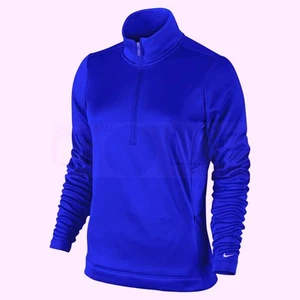 Nike Golf Tour Thermal Half Zip Training Jacket Women XS Royal Blue 483707 491 - Picture 1 of 6