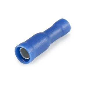 Connettore proiettile donna blu isolato vinile 16-14 calibro 0,156 scheda - confezione da 100 - Foto 1 di 4