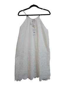 Neu mit Etikett Vineyard Vines gefüttertes Neckholderkleid Größe 2 mit Stickerei unten - Bild 1 von 5