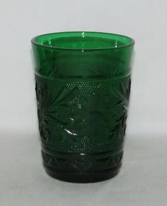 Anchor Hocking Glass SANDWICH Forest Green Flat Water Tumbler - Picture 1 of 1