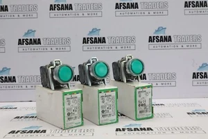 Lot of 3x Schneider electric XB4BW3365, zbe-01 Illuminated push button - Picture 1 of 5