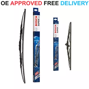 FOR TOYOTA ESTIMA 2.4 IMPORT PETROL HYBRID FRONT WIPER BLADE SET 2006-2016 BOSCH - Picture 1 of 1