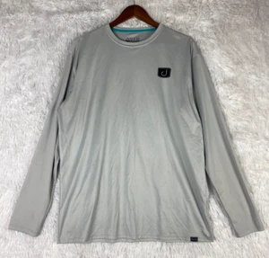Avid Shirt Herren Größe XL grau langarm Angeln trockene Passform Performance Outdoor T-Shirt - Bild 1 von 9