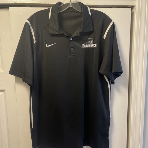 Nike Dri Fit Black Providence College PC Friars Polo Shirt Men’s Size Medium Cover
