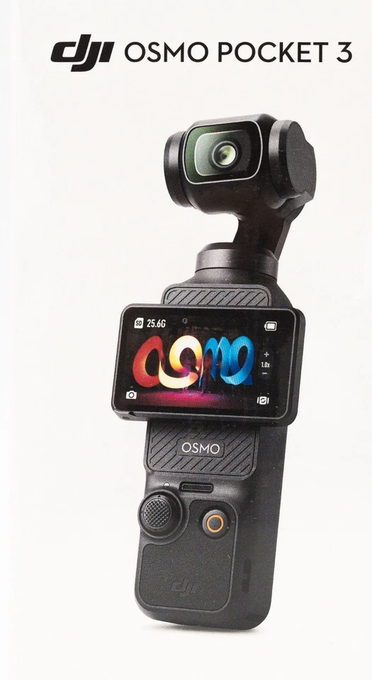DJI Osmo Pocket 3 Kamera Video Vlogging Stabilisiertes 4K/120fps Gimbal - Bild 1 von 3